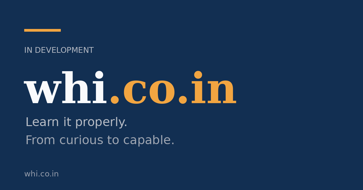 Link preview image for whi.co.in